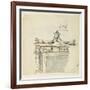 Sketched Design for a Fireplace-Robert Adam-Framed Giclee Print