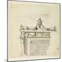 Sketched Design for a Fireplace-Robert Adam-Mounted Giclee Print