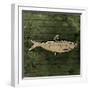 Sketched Fish-OnRei-Framed Art Print