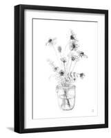 Sketched Floral - Flourish-Manny Woodard-Framed Giclee Print