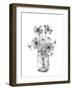 Sketched Floral - Thrive-Manny Woodard-Framed Giclee Print