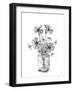 Sketched Floral - Thrive-Manny Woodard-Framed Giclee Print