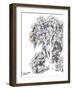 Sketched Forest - Draw-Kristine Hegre-Framed Giclee Print