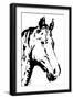 Sketched horse-OnRei-Framed Art Print