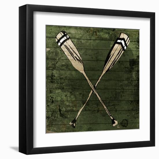 Sketched Oars-OnRei-Framed Art Print