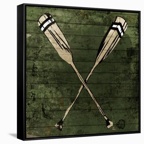 Sketched Oars-OnRei-Framed Stretched Canvas