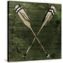 Sketched Oars-OnRei-Stretched Canvas