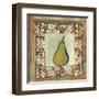 Sketched Pear-Martin Quen-Framed Art Print