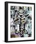 Sketched Robot Color-Roseanne Jones-Framed Giclee Print