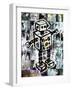 Sketched Robot Color-Roseanne Jones-Framed Giclee Print