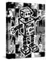 Sketched Robot-Roseanne Jones-Stretched Canvas