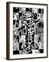 Sketched Robot-Roseanne Jones-Framed Giclee Print