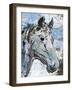 Sketched Rustic Horse-OnRei-Framed Art Print