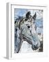 Sketched Rustic Horse-OnRei-Framed Art Print