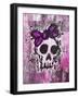 Sketched Skull Princess-Roseanne Jones-Framed Giclee Print