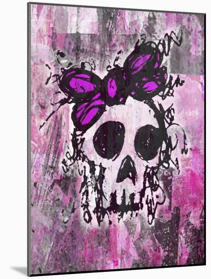 Sketched Skull Princess-Roseanne Jones-Mounted Giclee Print