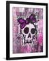 Sketched Skull Princess-Roseanne Jones-Framed Giclee Print