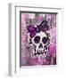 Sketched Skull Princess-Roseanne Jones-Framed Giclee Print