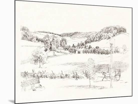 Sketched Vista-James Fuller Queen-Mounted Giclee Print