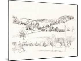 Sketched Vista-James Fuller Queen-Mounted Giclee Print