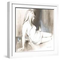 Sketched Waking Woman II-Lanie Loreth-Framed Art Print