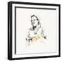 Sketched Woman II-Jane Slivka-Framed Art Print