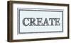 Sketched Words - Create-BG^Studio-Framed Art Print