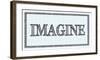 Sketched Words - Imagine-BG^Studio-Framed Art Print