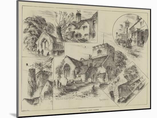 Sketches About Barnet-Herbert Railton-Mounted Giclee Print