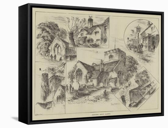 Sketches About Barnet-Herbert Railton-Framed Stretched Canvas