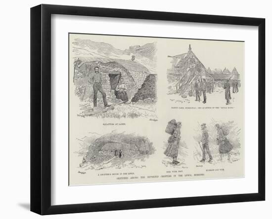 Sketches Among the Revolted Crofters in the Lewis, Hebrides-William Douglas Almond-Framed Giclee Print