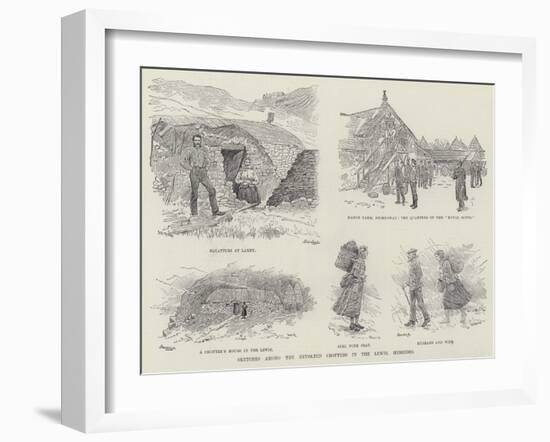 Sketches Among the Revolted Crofters in the Lewis, Hebrides-William Douglas Almond-Framed Giclee Print