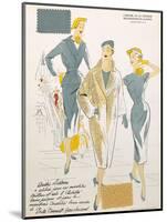 Sketches and Fabric Swatches, from L'Oficiel de La Couleur Des Industries de La Mode-null-Mounted Giclee Print