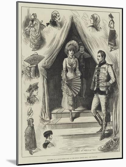 Sketches at a Fancy-Dress Ball at the Royal Albert Hall-Henry Stephen Ludlow-Mounted Giclee Print