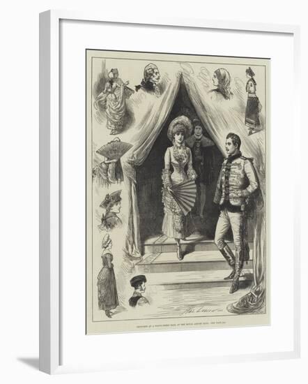 Sketches at a Fancy-Dress Ball at the Royal Albert Hall-Henry Stephen Ludlow-Framed Giclee Print