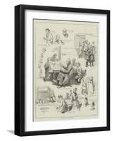 Sketches at a Free Library-William Henry Charles Groome-Framed Giclee Print