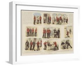 Sketches at a Recruit Depot-null-Framed Giclee Print