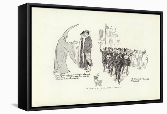 Sketches at a Spanish Carnival-Phil May-Framed Stretched Canvas