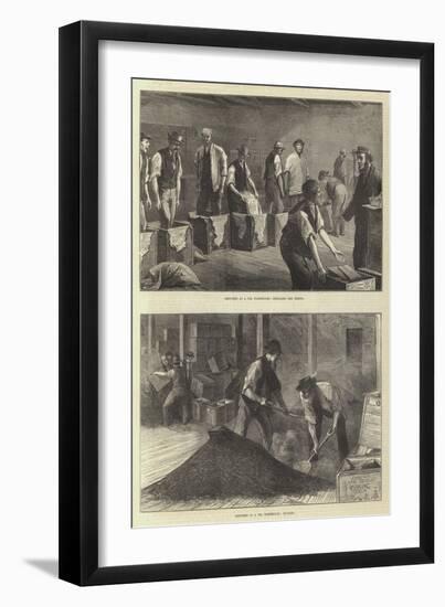 Sketches at a Tea Warehouse-null-Framed Giclee Print