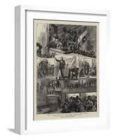 Sketches at a Temperance Music Hall-Godefroy Durand-Framed Giclee Print