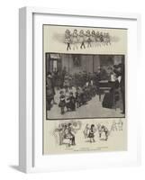 Sketches at a Training School for Stage Dancing-null-Framed Giclee Print