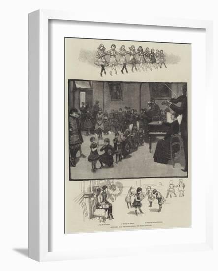 Sketches at a Training School for Stage Dancing-null-Framed Giclee Print