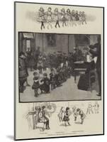 Sketches at a Training School for Stage Dancing-null-Mounted Giclee Print