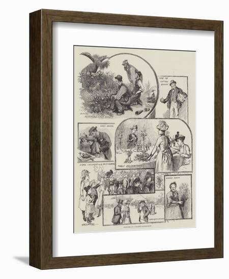 Sketches at a Village Flower-Show-William Henry Charles Groome-Framed Giclee Print