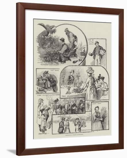 Sketches at a Village Flower-Show-William Henry Charles Groome-Framed Giclee Print