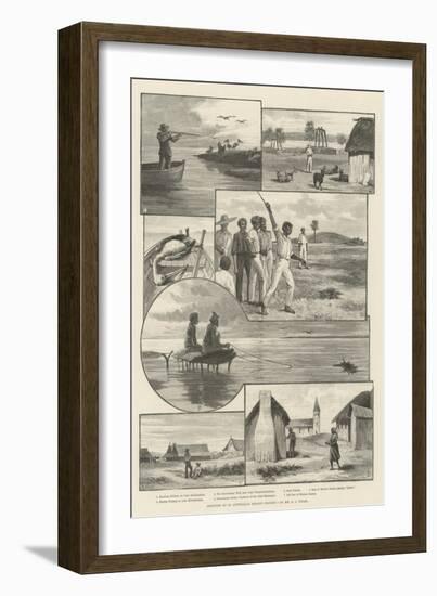 Sketches at an Australian Mission Station-null-Framed Giclee Print