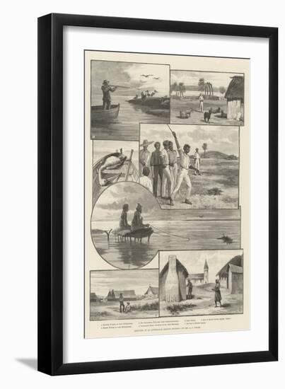 Sketches at an Australian Mission Station-null-Framed Giclee Print