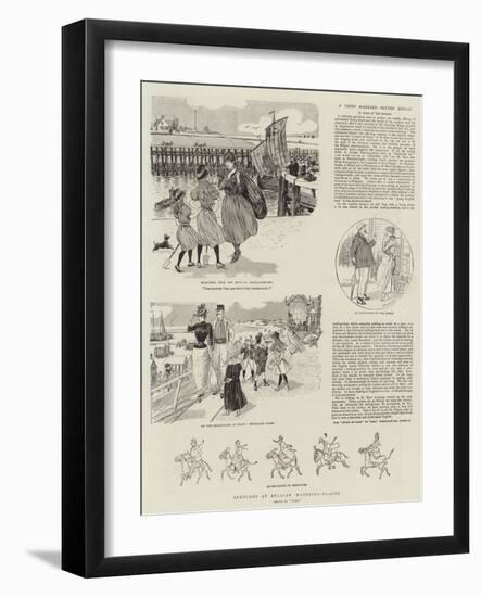 Sketches at Belgian Watering-Places-null-Framed Giclee Print