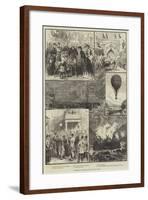 Sketches at Bradford During the Royal Visit-null-Framed Giclee Print