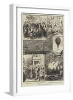 Sketches at Bradford During the Royal Visit-null-Framed Giclee Print